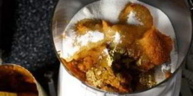 тыквенный пудинг со сметанным кремом