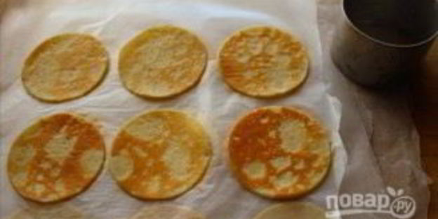 закусочный мини-крепвиль с творожным кремом