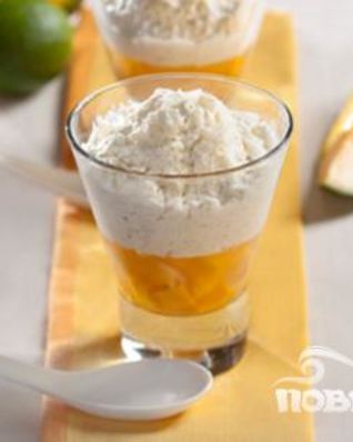 Манговое желе с рисом