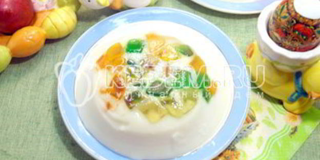 мармелад-сливочный десерт на пасху