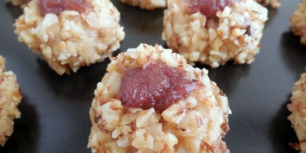 ризотто-трюфели с луковым мармеладом