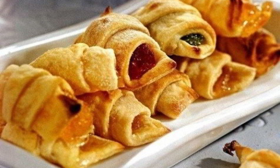 Рецепт трубочек с мармеладом