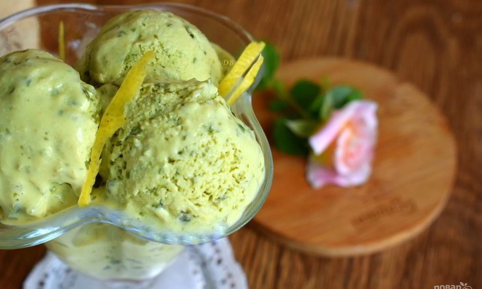 Рецепт базиликового мороженого
