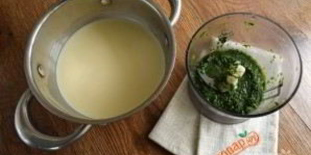 базиликовое мороженое