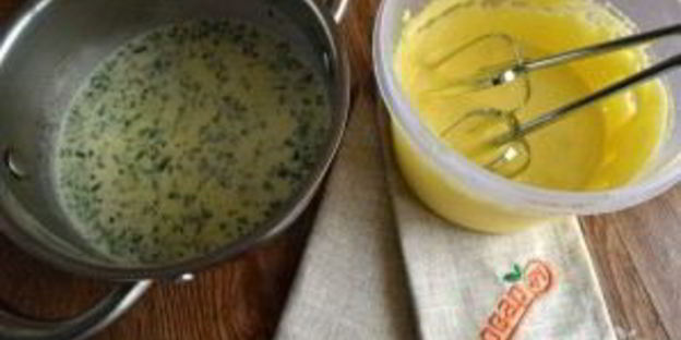 базиликовое мороженое