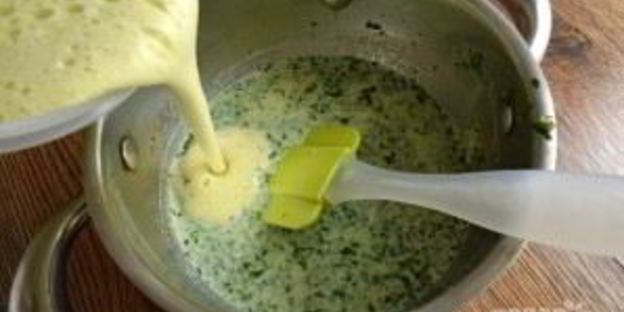 базиликовое мороженое