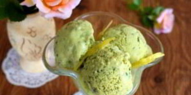 базиликовое мороженое