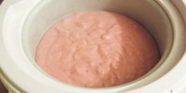 домашнее клубничное мороженое