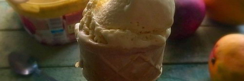 Домашнее манговое мороженое