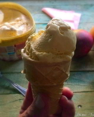 Домашнее манговое мороженое