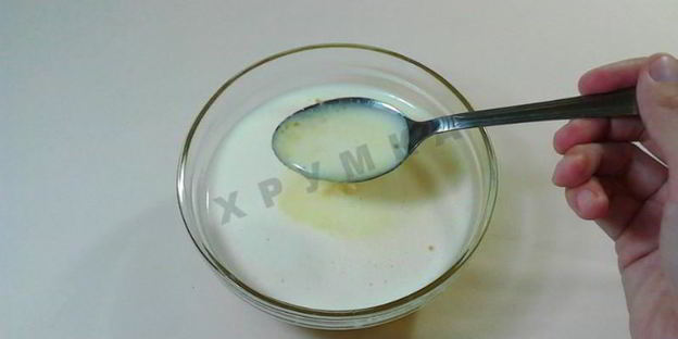 мороженое из молока и сахара