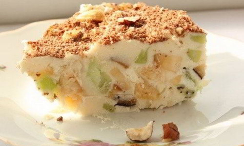 Рецепт мороженого из творога с медом и фруктами