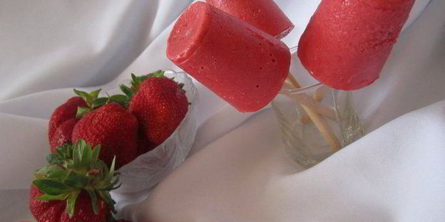 мороженое клубничное