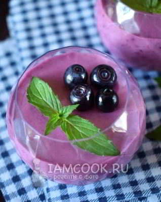 Десерт Черничный мусс