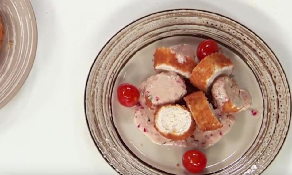 Рецепт индейки, фаршированной муссом из цыпленка, под винным соусом