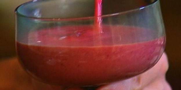 йогуртовый мусс с малиной и мятой