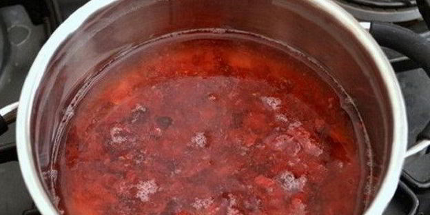 клюквенный мусс