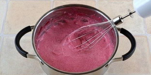 клюквенный мусс