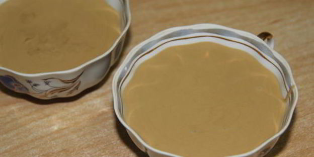 кофейный крем-мусс с белым шоколадом