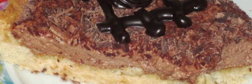 Кростата с шоколадным муссом