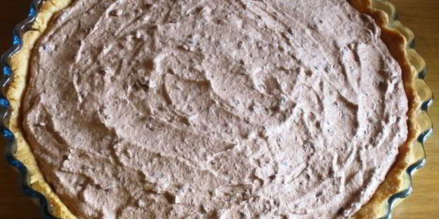 кростата с шоколадным муссом