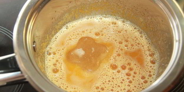 мусс из клементинов в шоколадном стаканчике