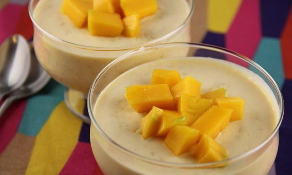 Рецепт мусса из манго со сгущенкой