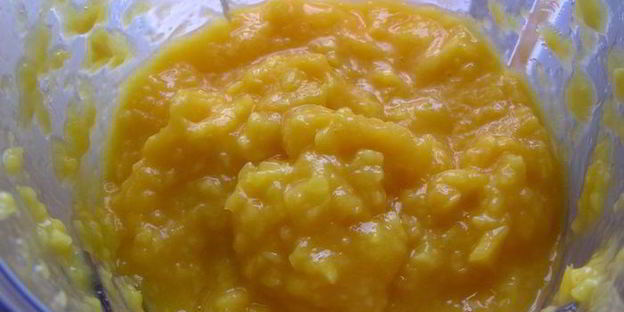 мусс из манго со сгущенкой