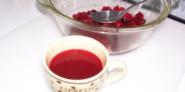 мусс клюквенный