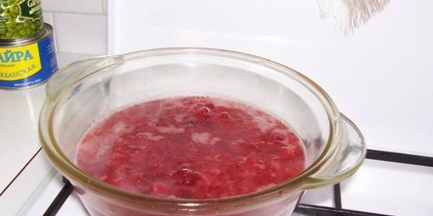 мусс клюквенный