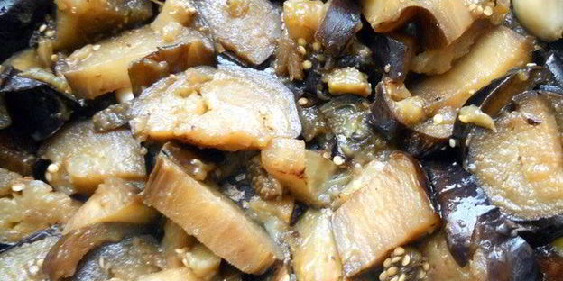 паста ракушки с творожно-баклажановым муссом