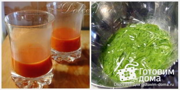 праздничная закуска капрезе-мусс