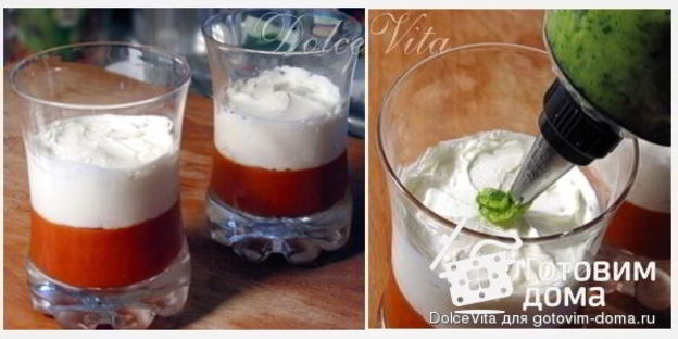 праздничная закуска капрезе-мусс