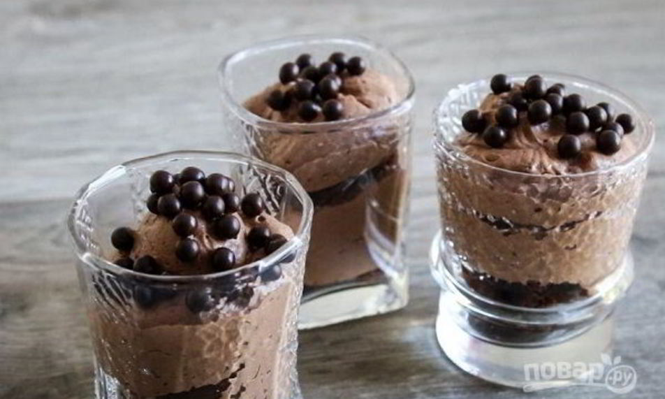 Рецепт праздничного шоколадного мусса