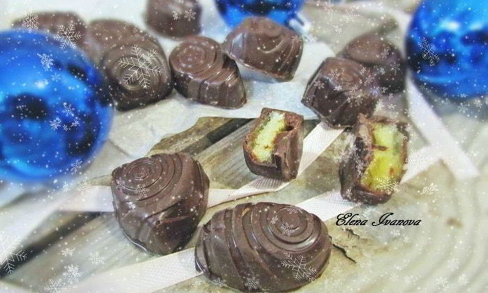Рецепт шоколадных конфет с персиковым муссом