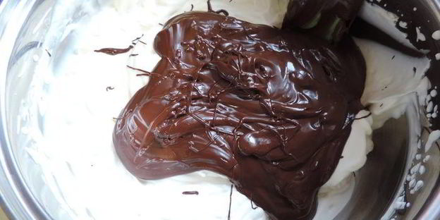 торт-купол цукотто с апельсиновым и шоколадным муссами