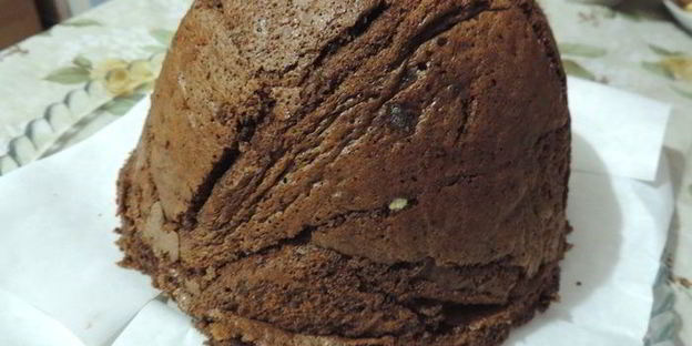 торт-купол цукотто с апельсиновым и шоколадным муссами