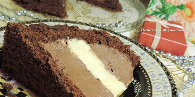 торт-купол цукотто с апельсиновым и шоколадным муссами