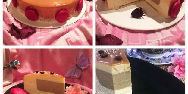 торт-мусс тирамису с зеркальной глазурью