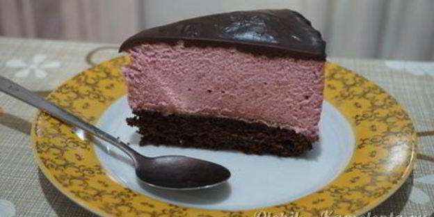 торт-мусс вишня в шоколаде