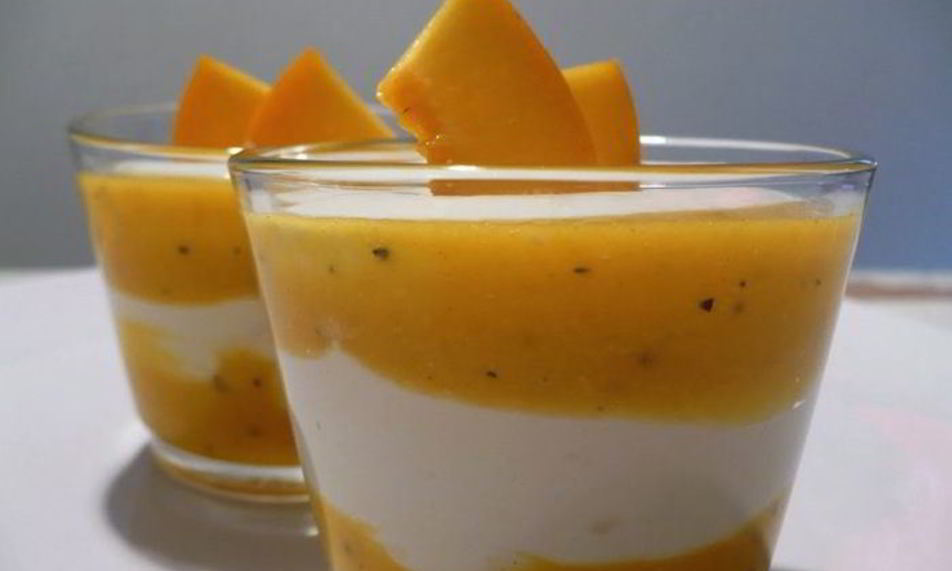 Рецепт творожного крема с муссом из персика и маракуи