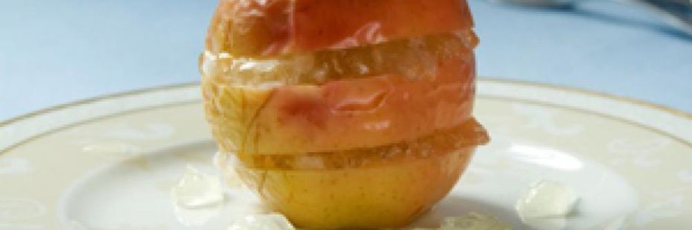 Яблоки с лимонным муссом