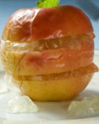 Яблоки с лимонным муссом