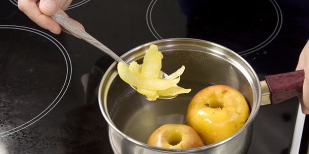 яблоки с лимонным муссом