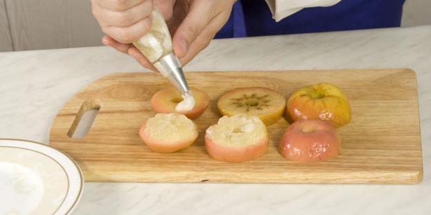 яблоки с лимонным муссом