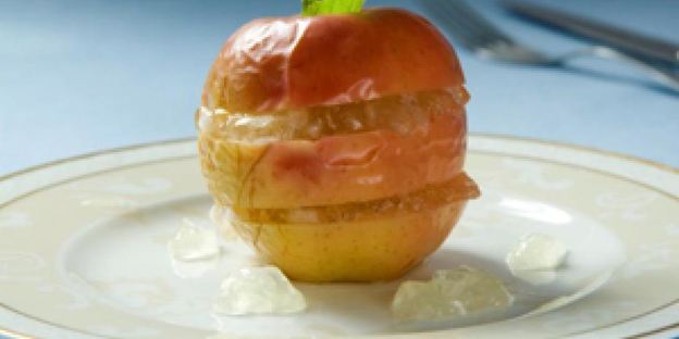 яблоки с лимонным муссом