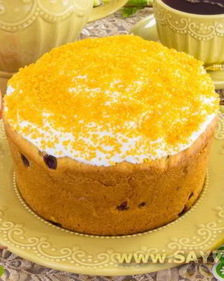 Кулич на ряженке