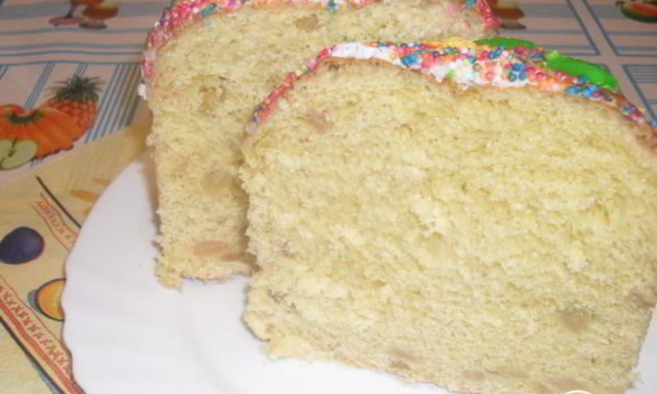 Рецепт кулича с изюмом и апельсиновой цедрой