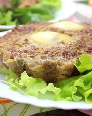 Мясное суфле с яйцом Пасхальное