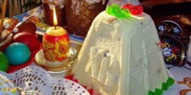 пасха из сметаны